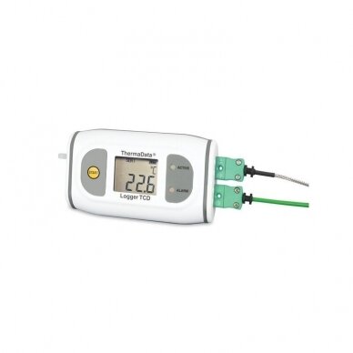 Daugkartinis registratorius aukštos temperatūros matavimams su LCD ThermaData ETI 292-571