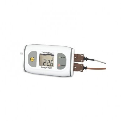 Daugkartinis registratorius aukštos temperatūros matavimams su LCD ThermaData ETI 292-501