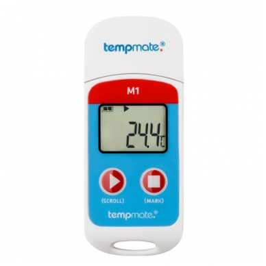 Daugkartinis temperatūros registratorius su METROLOGINE PATIKRA TEMPMATE M1 USB