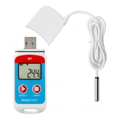 Daugkartinis temperatūros registratorius TEMPMATE M1 USB 2