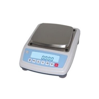 Elektroninės laboratorinės svarstyklės KB-6000 su metrologine patikra, iki 6 kg. Platformos dydis 140x150 mm Elektroninės laboratorinės svarstyklės KB-6000 su metrologine patikra, iki 6 kg. Platformos dydis 140x150 mm