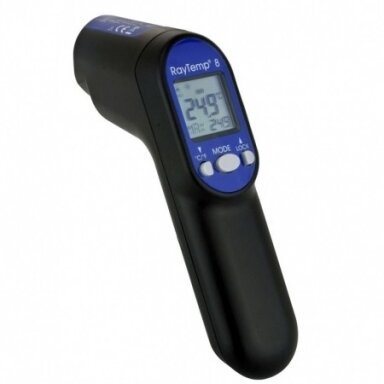 Bekontaktis Infraraudonųjų spindulių termometras ETI RayTemp 8 (nuo -60°C iki +500°C) 814-045