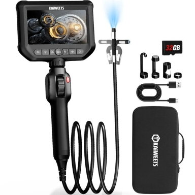 KAIWEETS KBA01 endoskopas su valdoma 210° kameros galvute, 8 mm, 1,5 m