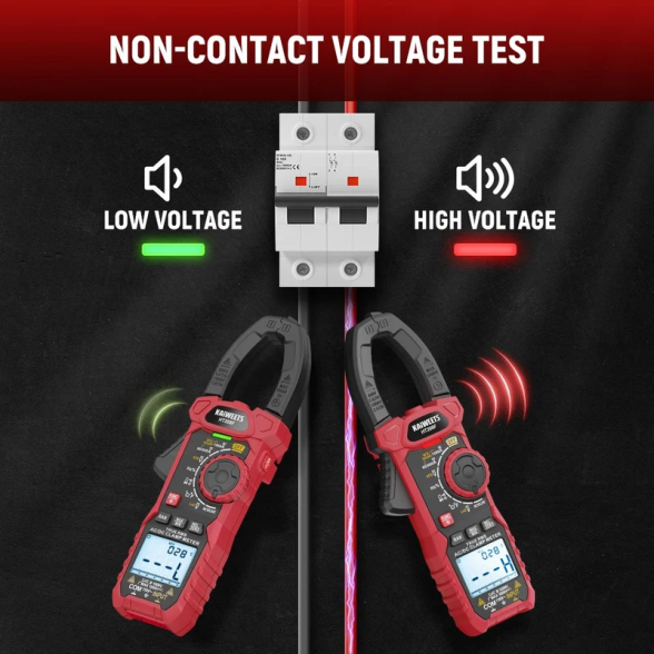 KAIWEETS HT208F skaitmeninės srovės matavimo replės, AC/DC, 1000 A, True RMS 7