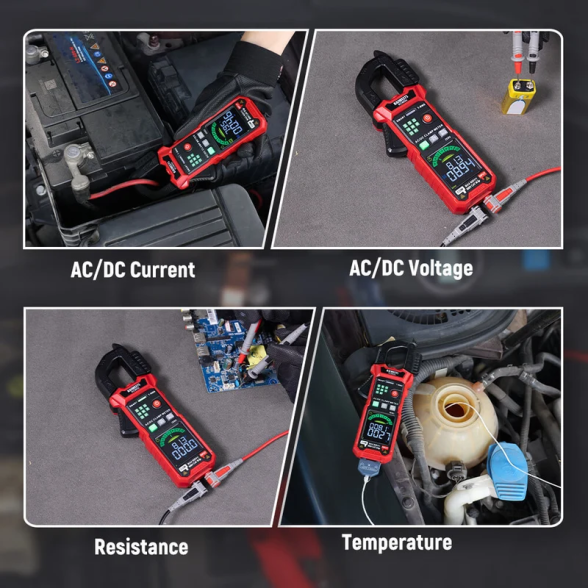 KAIWEETS KC602S išmaniosios srovės matavimo replės, AC/DC, 600 A, True RMS 7