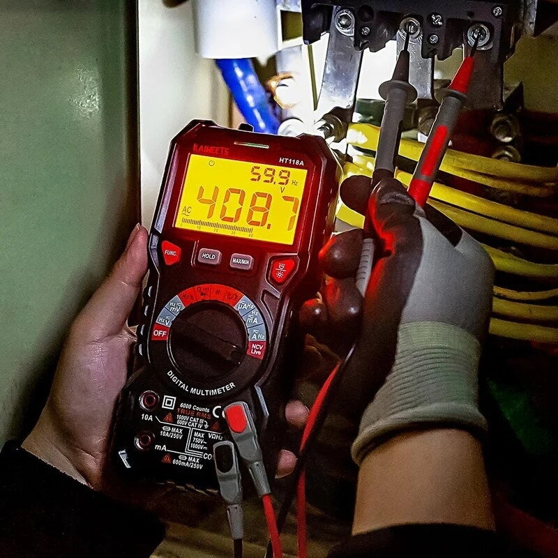 KAIWEETS HT118A skaitmeninis multimetras, „True RMS“, 6000 atskaitų 5