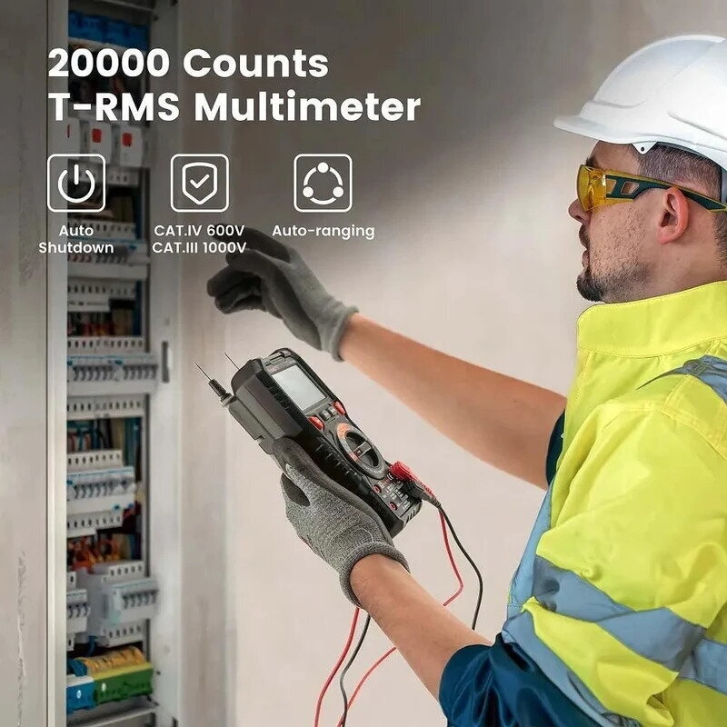 KAIWEETS HT118E skaitmeninis multimetras, „True RMS“, 20 000 atskaitų 5