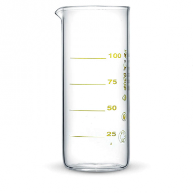 Matavimo stiklinė 100 ml (Ukraina) su kalibravimo liudijimu