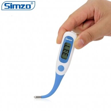 Medicininis elektroninis termometras su lanksčiu galu su METROLOGINE PATIKRA Simzo TH-802 1