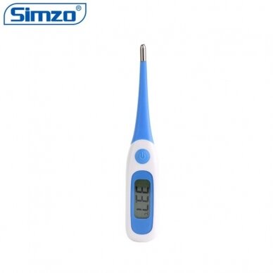 Medicininis elektroninis termometras su lanksčiu galu su METROLOGINE PATIKRA Simzo TH-802