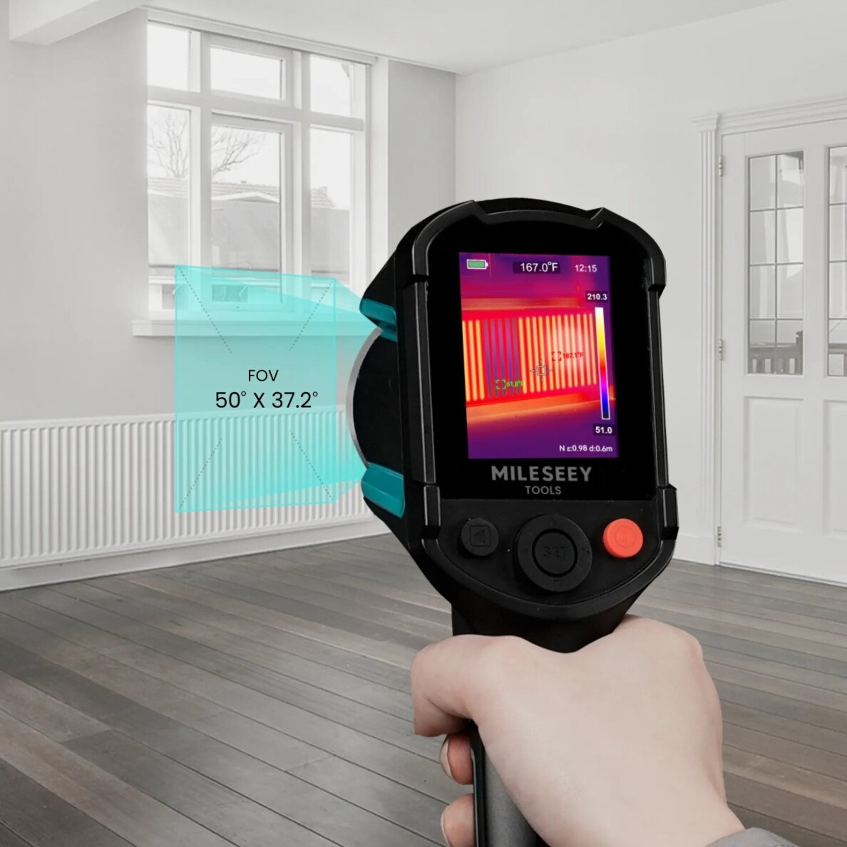 MILESEEY TR20 Pro termovizorius su dviguba kamera, 320 × 240 px, –20…+550 °C, 50 Hz 3