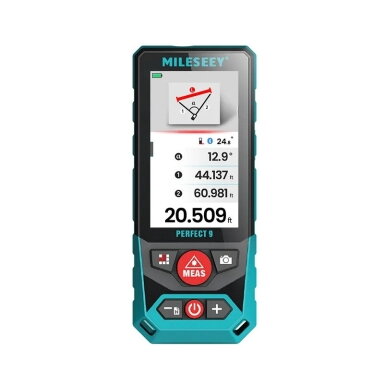 MILESEEY P9 lazerinis atstumo matuoklis su 4× kamera ir P2P, 300 m su stovu  su metrologine patikra (matavimo ribos (0... 10) m)