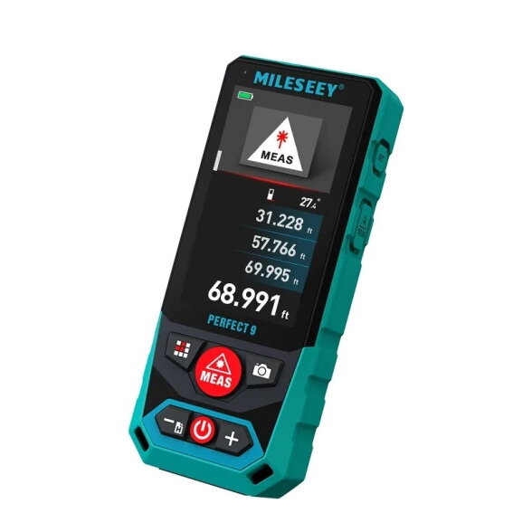 MILESEEY P9 lazerinis atstumo matuoklis su 4× kamera ir P2P, 300 m su stovu 3