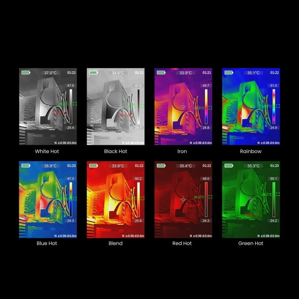 MILESEEY TR20 Pro termovizorius su dviguba kamera, 320 × 240 px, –20…+550 °C, 50 Hz 5