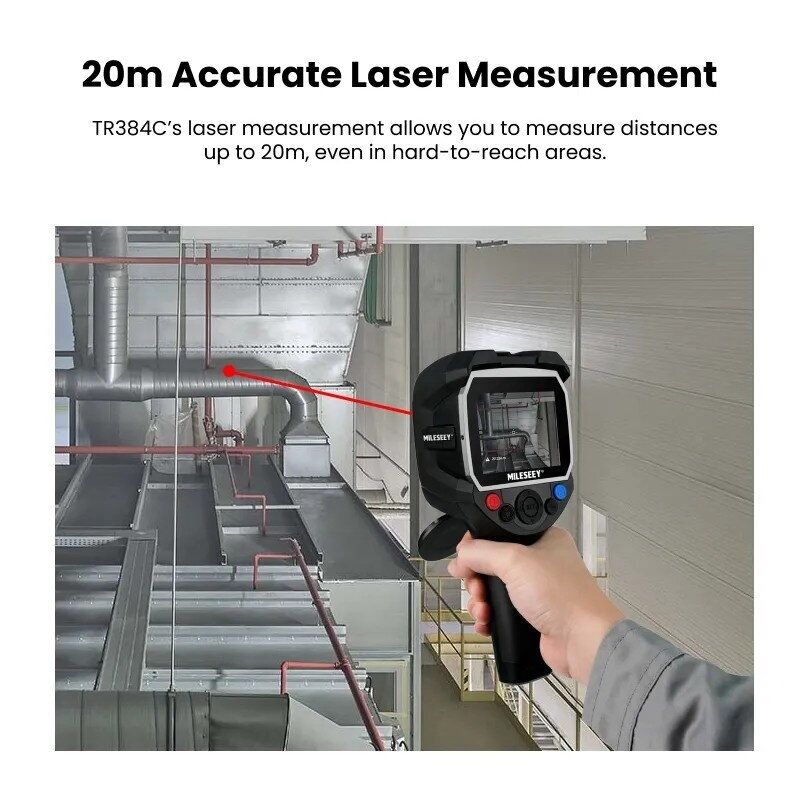 MILESEEY TR384C profesionalus termovizorius su GPS ir lazeriniu atstumo matuokliu, 384 × 288 px, –20…+550 °C 7