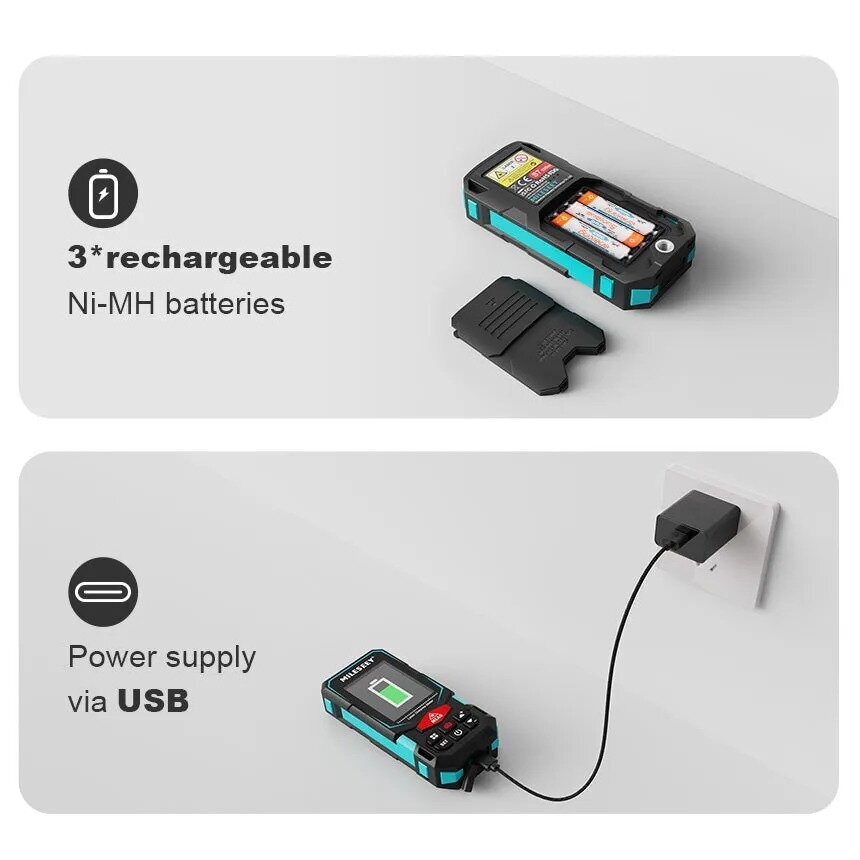 MILESEEY S7 lazerinis atstumo matuoklis su kamera, P2P ir Bluetooth, iki 100 m 5 MILESEEY S7 lazerinis atstumo matuoklis su kamera, P2P ir Bluetooth, iki 100 m 5