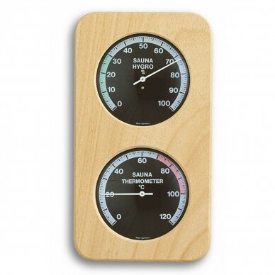 Pirties termometras-higrometras su mediniu rėmu TFA 40-1004