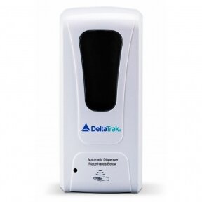 Bekontaktis rankų dezinfekavimo priemonės, skysto muilo ar muilo putų dozatorius DeltaTrak (JAV)