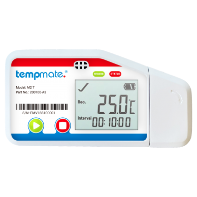 Daugkartinis temperatūros registratorius TEMPMATE M2T USB SU METROLOGINE PATIKRA