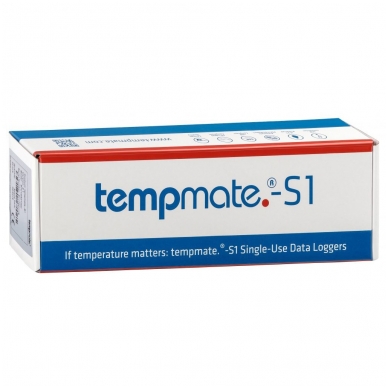 Vienkartinis temperatūros registratorius TEMPMATE S1 V2 USB su gamintojo kalibravimo sertifikatu galiojančiu 2 metus nuo kalibravimo datos 2