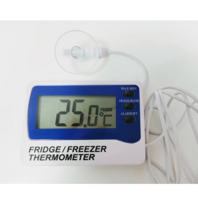 Šaldytuvo - šaldiklio termometras su vidiniu ir išoriniu sensoriais, aliarmu ir max/min funkcija ETI 810-210 3