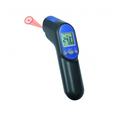 Profesionalus infraraudonųjų spindulių termometras SU METROLOGINE PATIKRA TFA SCANTEMP 450 ( nuo -60°C iki 500°C)