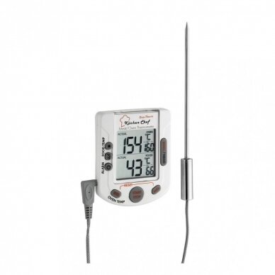 Skaitmeninis grilio-orkaitės termometras SU METROLOGINE PATIKRA BBQ TFA 14-1503