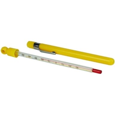 Stiklinis termometras AMARELL nuo -30 °C iki +50 °C