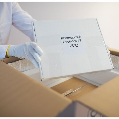 Temperatūrinė XL dydžio dėžė farmacijos produktams PHARMABOXES 2°C-8°C 1