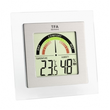 Termometras-higrometras su komforto lygio indikatoriumi TFA 30.5023