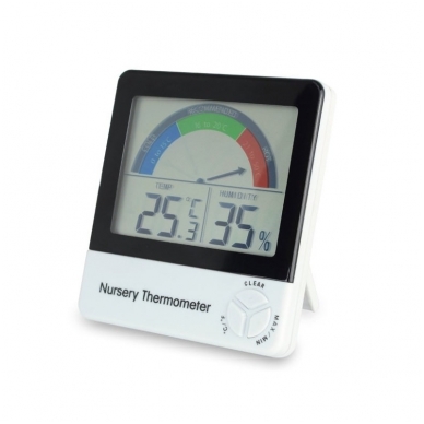Termometras - higrometras su METROLOGINE PATIKRA, max/min funkcija ir komforto lygio indikatoriumi ETI 810-150 2