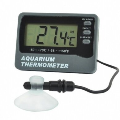 Termometras skirtas akvariumui su zondu, max/min funkcija ir temperatūros aliarmu su METROLOGINE PATIKRA ETI 810-920