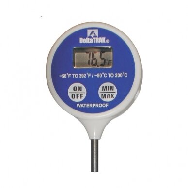 Termometras skysčiams su 20 cm. ilgio zondu DeltaTrak FlashCheck® Digital Lollipop