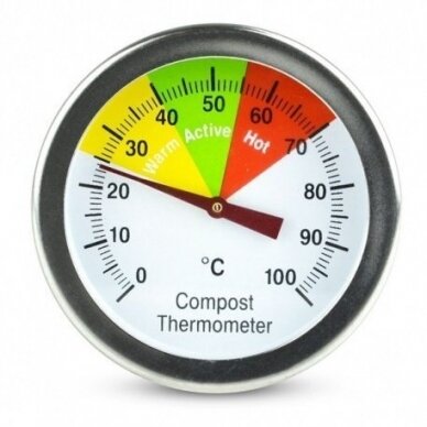 Termometras su 50cm zondu grūdų, žemės, komposto temperatūrai matuoti ETI 800-765 1