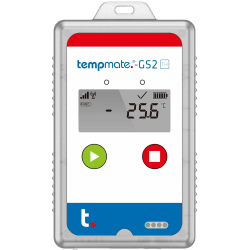 Vienkartinis realaus laiko GSM temperatūros ir drėgmės registratorius TEMPMATE GS2TH su Ni-MH baterija